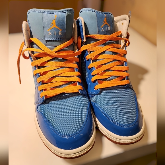 NIKE JORDAN 1 RETRO PHAT YEAR OF THE DRAGON MID ITALY BLUE VIVID ORANGE MENS 13 - Picture 9 of 14